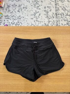 CRZ YOGA Black Athletic Drawstring Shorts